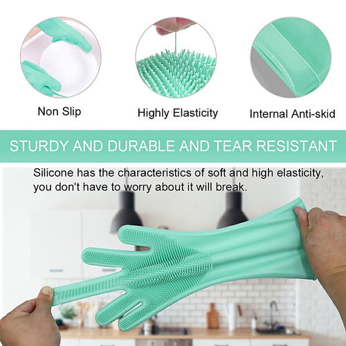 5款厨房多功能硅胶手套亚马逊产品套图设计，告别牛皮癣式杂乱